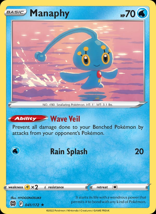 Manaphy 041/172 Brilliant Stars Pokémon card