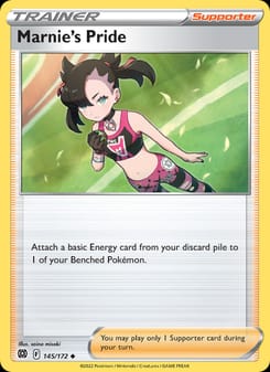 Marnie's Pride 145/172 Uncommon – Brilliant Stars Pokémon card