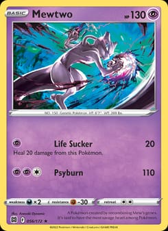 Mewtwo 056/172 Rare – Brilliant Stars Pokémon card