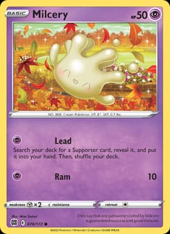 Milcery 070/172 Common – Brilliant Stars Pokémon card