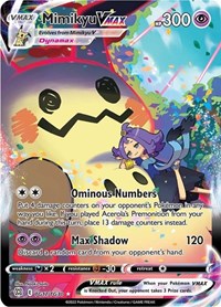 Mimikyu VMAX TG17/TG30 Ultra Rare – Brilliant Stars Pokémon card