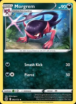 Morgrem 093/172 Uncommon – Brilliant Stars Pokémon card