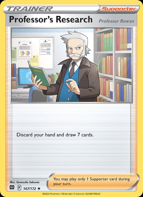 Professor's Research 147/172 Brilliant Stars Pokémon card