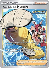 Rapid Strike Style Mustard TG27/TG30 Ultra Rare – Brilliant Stars Pokémon card