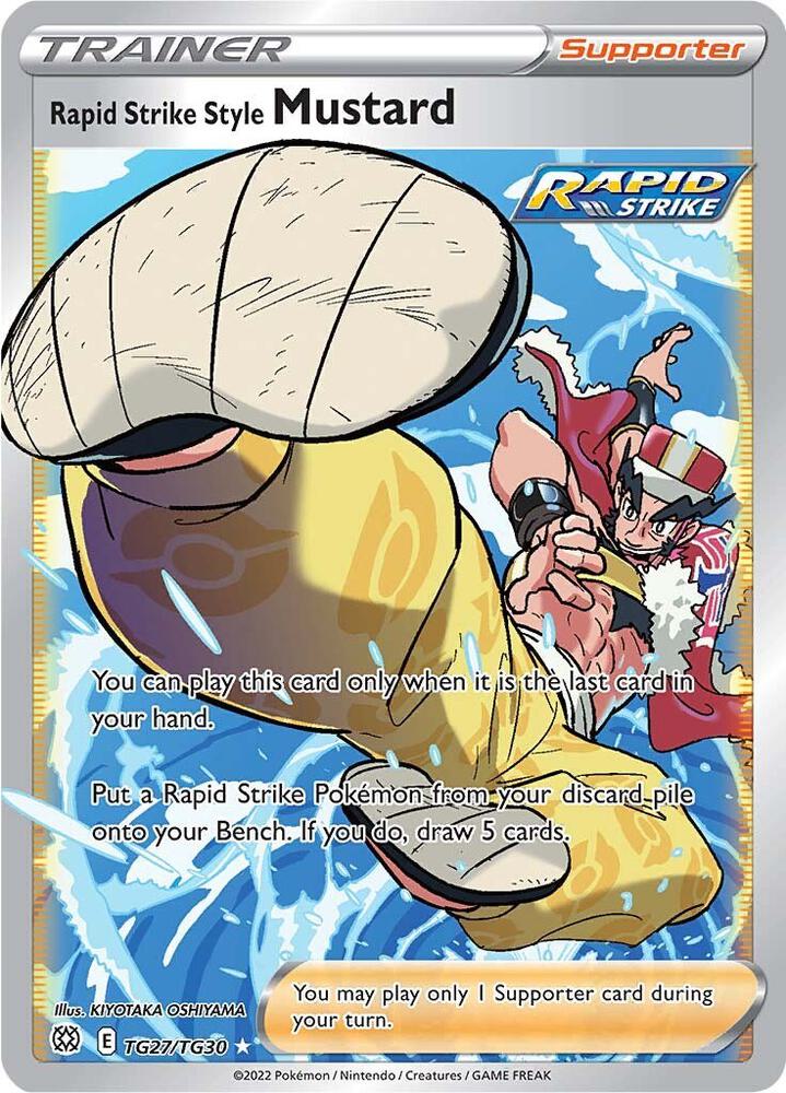 Rapid Strike Style Mustard TG27/TG30 Brilliant Stars Pokémon card