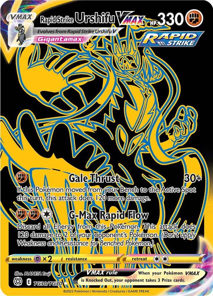 Rapid Strike Urshifu VMAX TG30/TG30 Brilliant Stars Pokémon card