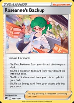 Roseanne's Backup 148/172 Uncommon – Brilliant Stars Pokémon card