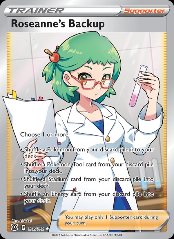Roseanne's Backup 172/172 Brilliant Stars Pokémon card