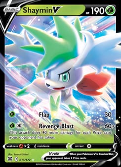 Shaymin V 013/172 Ultra Rare – Brilliant Stars Pokémon card