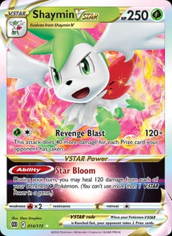 Shaymin VSTAR 014/172 Ultra Rare – Brilliant Stars Pokémon card