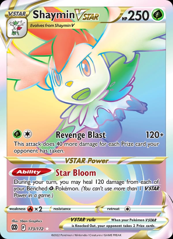 Shaymin VSTAR 173/172 Brilliant Stars Pokémon card
