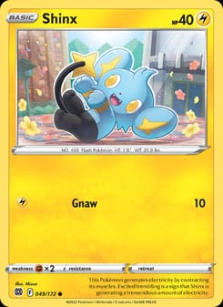 Shinx 049/172 Common – Brilliant Stars Pokémon card