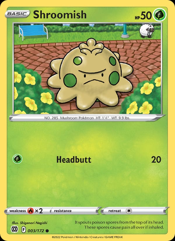Shroomish 003/172 Brilliant Stars Pokémon card