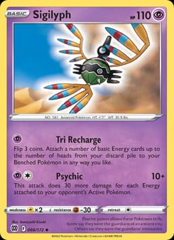 Sigilyph 066/172 Uncommon – Brilliant Stars Pokémon card