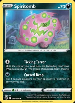 Spiritomb 089/172 Common – Brilliant Stars Pokémon card