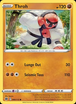 Throh 080/172 Common – Brilliant Stars Pokémon card