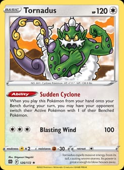 Tornadus 126/172 Rare – Brilliant Stars Pokémon card