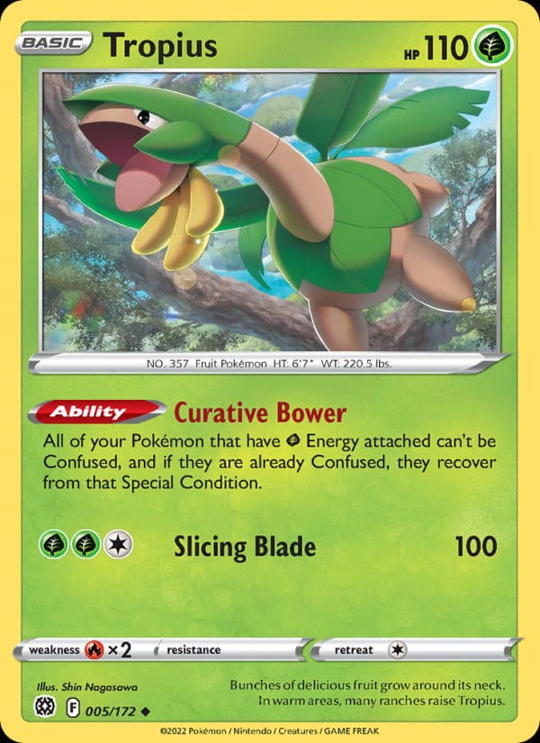 Tropius 005/172 Brilliant Stars Pokémon card