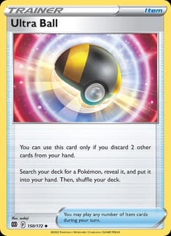 Ultra Ball 150/172 Uncommon – Brilliant Stars Pokémon card