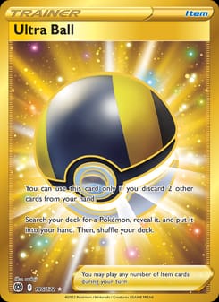 Ultra Ball 186/172 Secret Rare – Brilliant Stars Pokémon card