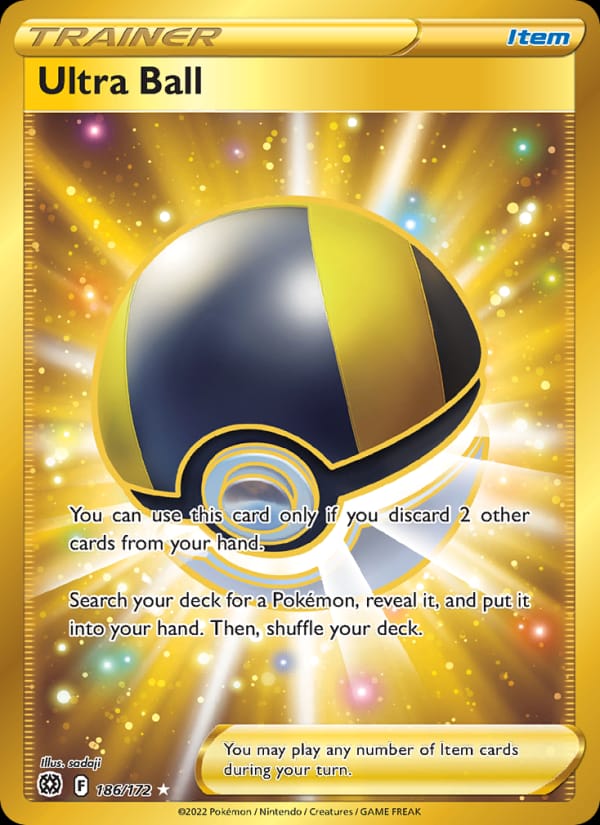 Ultra Ball 186/172 Brilliant Stars Pokémon card