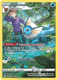 Vaporeon TG02/TG30 Ultra Rare – Brilliant Stars Pokémon card