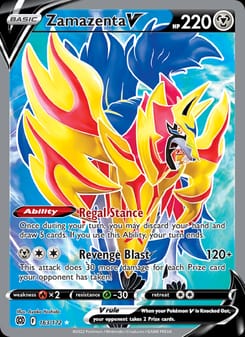 Zamazenta V 163/172 Ultra Rare – Brilliant Stars Pokémon card