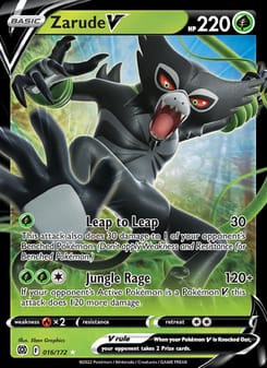 Zarude V 016/172 Ultra Rare – Brilliant Stars Pokémon card