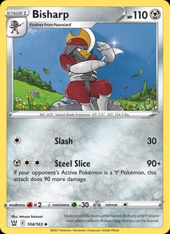 Bisharp 104/163 Uncommon – Battle Styles Pokémon card