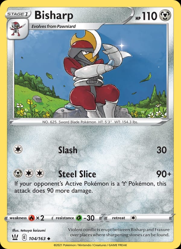 Bisharp 104/163 Battle Styles Pokémon card