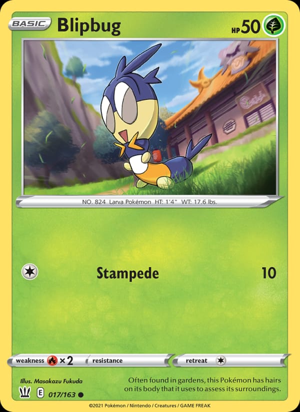 Blipbug 017/163 Battle Styles Pokémon card