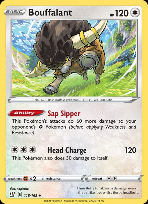 Bouffalant 118/163 Battle Styles Pokémon card