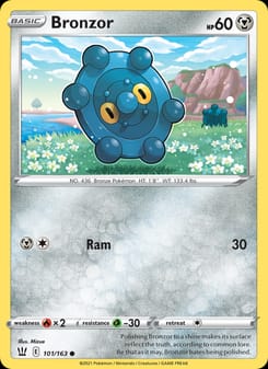 Bronzor 101/163 Common – Battle Styles Pokémon card