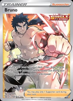 Bruno 158/163 Ultra Rare – Battle Styles Pokémon card