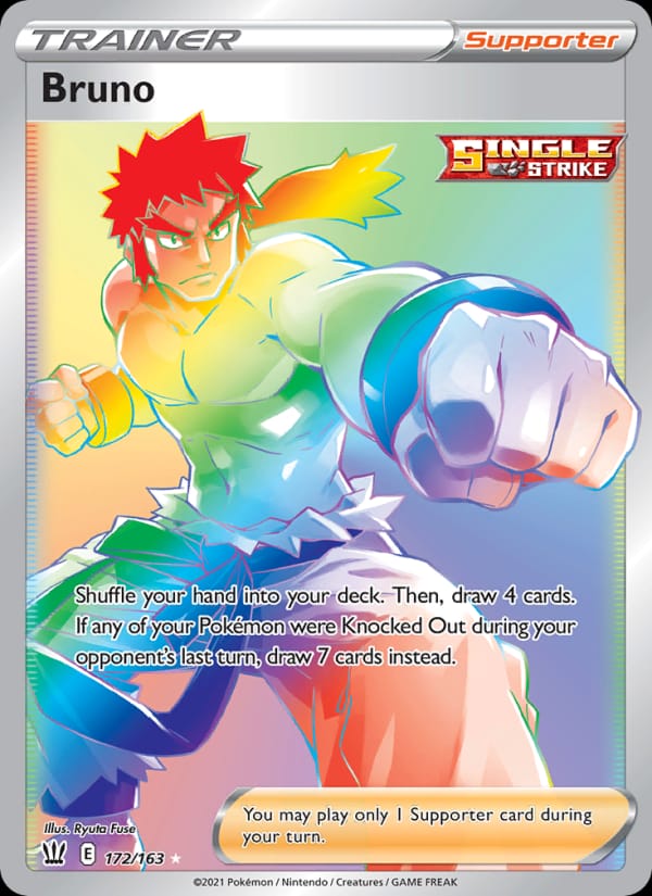 Bruno 172/163 Battle Styles Pokémon card