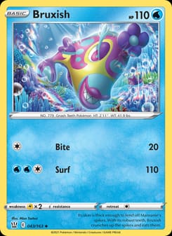 Bruxish 043/163 Uncommon – Battle Styles Pokémon card