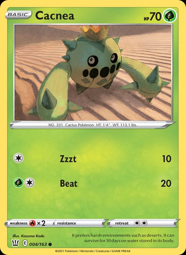 Cacnea 004/163 Battle Styles Pokémon card