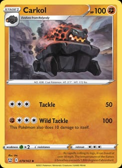 Carkol 079/163 Uncommon – Battle Styles Pokémon card