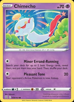 Chimecho 059/163 Common – Battle Styles Pokémon card