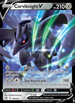 Corviknight V 109/163 Ultra Rare – Battle Styles Pokémon card