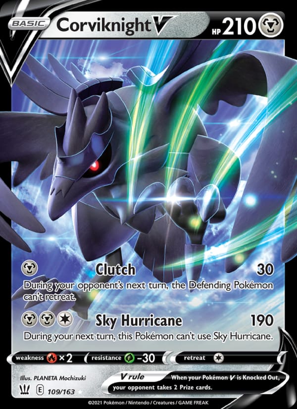 Corviknight V 109/163 Battle Styles Pokémon card