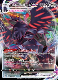 Corviknight VMAX 110/163 Ultra Rare – Battle Styles Pokémon card