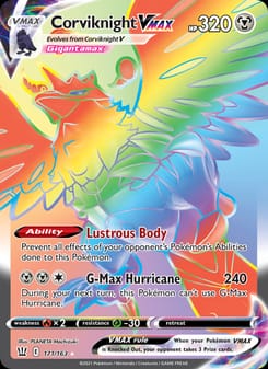 Corviknight VMAX 171/163 Secret Rare – Battle Styles Pokémon card