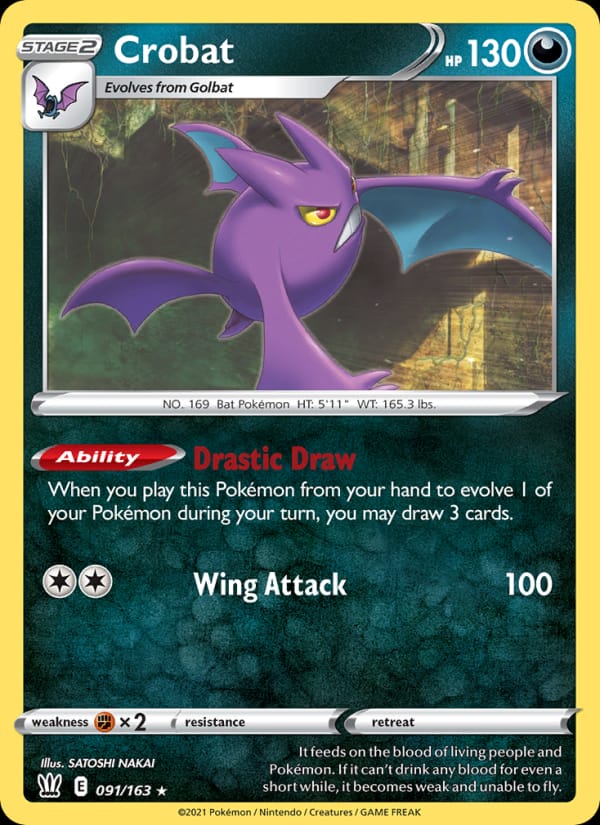 Crobat 091/163 Battle Styles Pokémon card
