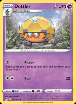 Dottler 064/163 Uncommon – Battle Styles Pokémon card