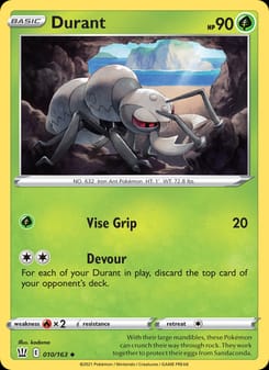 Durant 010/163 Uncommon – Battle Styles Pokémon card