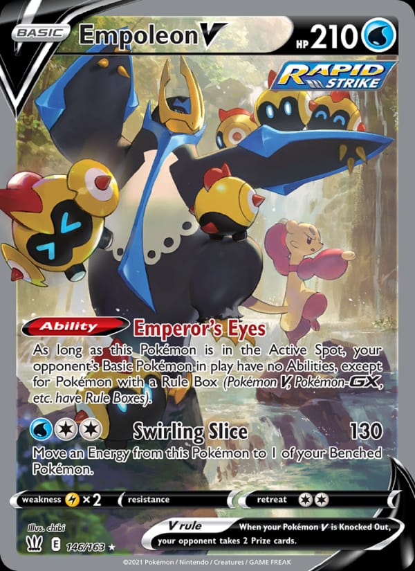 Empoleon V 040/163 Battle Styles Pokémon card