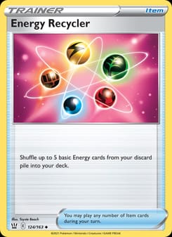 Energy Recycler 124/163 Uncommon – Battle Styles Pokémon card