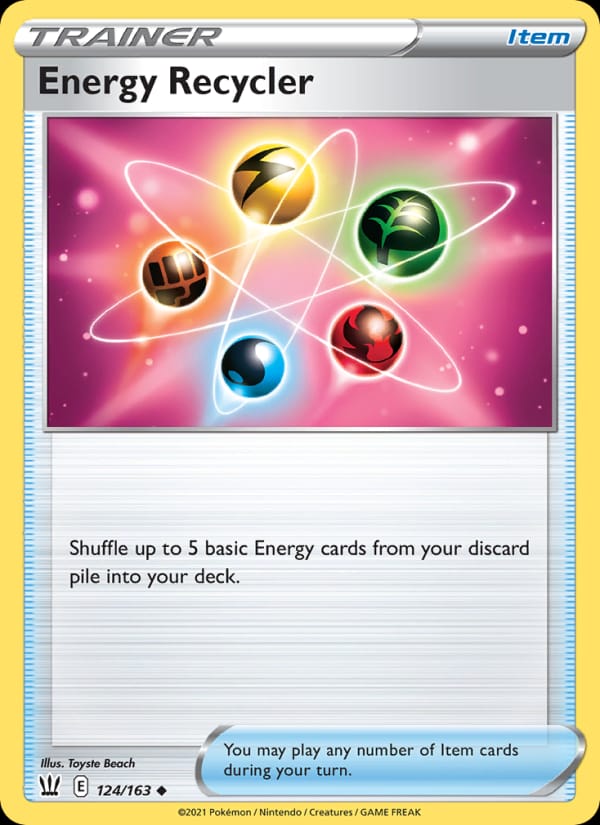Energy Recycler 124/163 Battle Styles Pokémon card