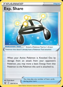 Exp. Share 126/163 Uncommon – Battle Styles Pokémon card